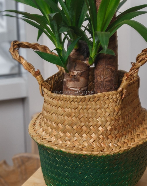 Корзина малая зеленый/крафт