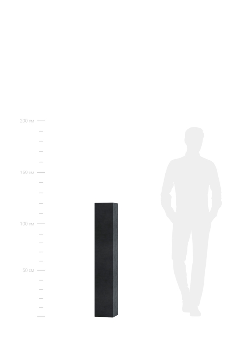 Кашпо CONCRETIKA COLONNA ANTHRACITE