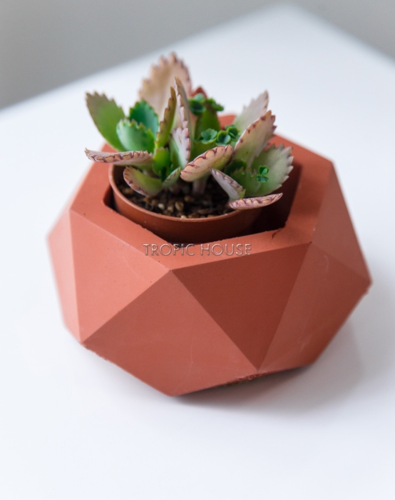 Кашпо бетонное настольное ТН 08