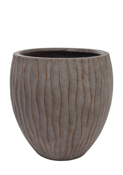 Кашпо Nobilis Marco "Waves fossil wood Round"