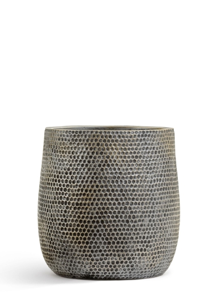 Кашпо TREEZ ERGO, Чаша, Серебро с золотой патиной