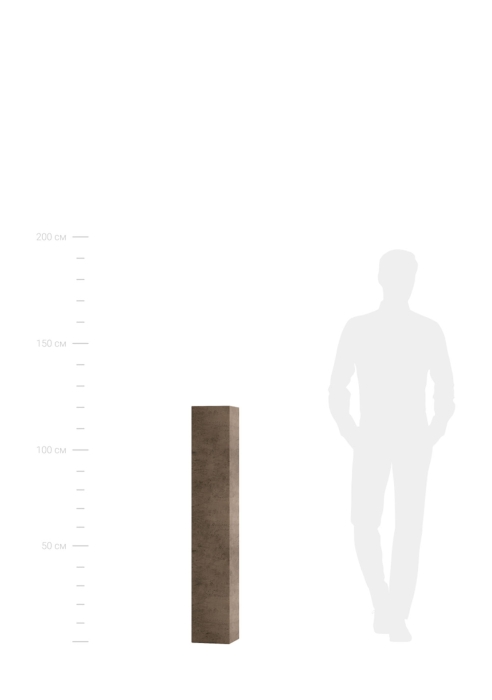 Кашпо CONCRETIKA COLONNA SMOKEY GREY