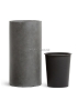 Кашпо TREEZ Эффектори Бетон Высокий цилиндр Тёмно-серый бетон в-60 см, д-31 см