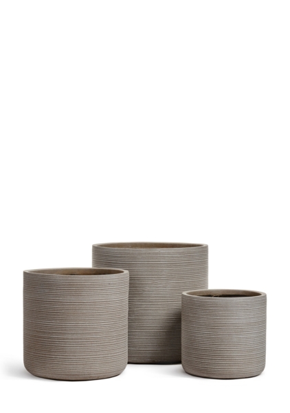 Кашпо TREEZ ERGO, TreeLine, Цилиндр, Капучино