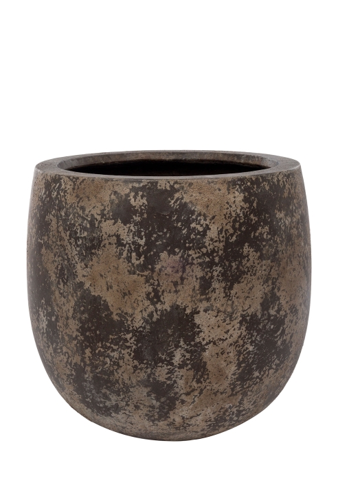 Кашпо Nobilis Marco "Plain patina brown Round"