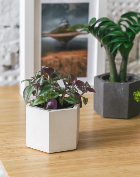 Кашпо бетонное настольное ТН 27