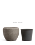 Кашпо TREEZ Effectory, Чаша , Серо-коричневый туф