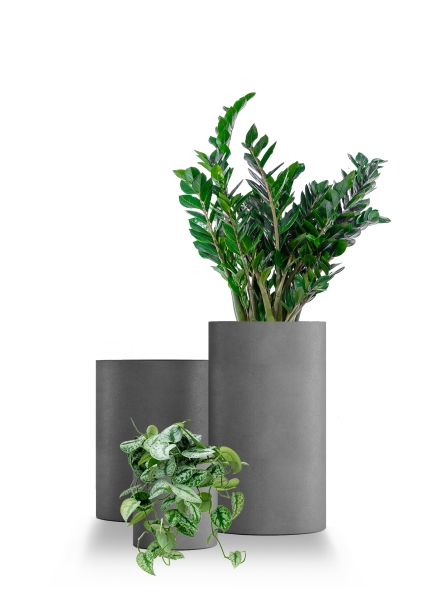 Кашпо CONCRETIKA CYLINDER CLASSIC LONDON GREY