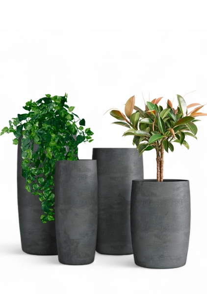 Кашпо CONCRETIKA CIGAR SMOKEY BLUE