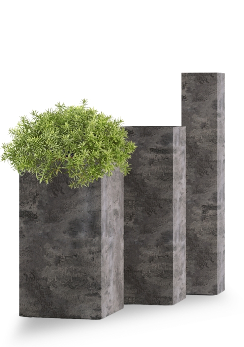 Кашпо CONCRETIKA COLONNA CONCRETE GREY DARK
