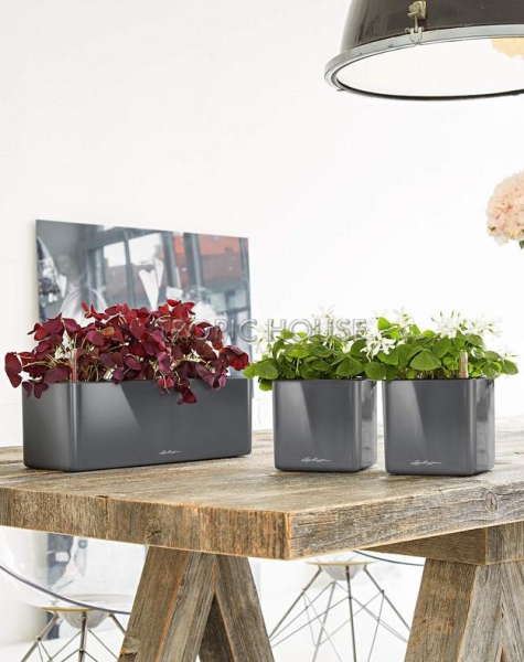 Кашпо LECHUZA CUBE Glossy Triple 14х13.5 см