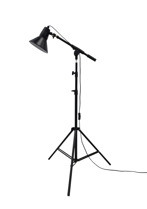 Торшер напольный со штативом, черный