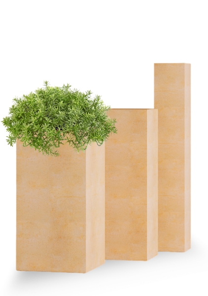 Кашпо CONCRETIKA COLONNA LEMON CLAY