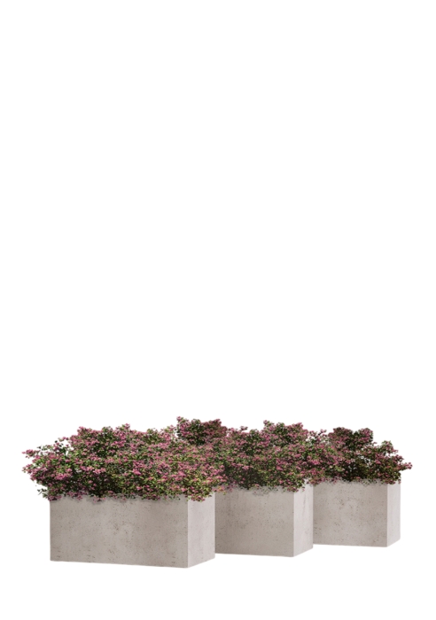 Кашпо CONCRETIKA BALCONY CONCRETE WHITE