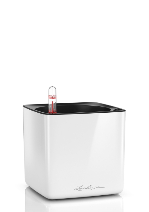 Кашпо LECHUZA CUBE Glossy 16х16 см