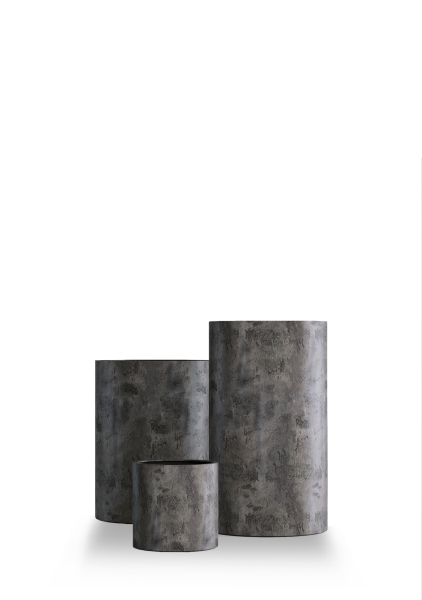 Кашпо CONCRETIKA CYLINDER CONCRETE GREY DARK