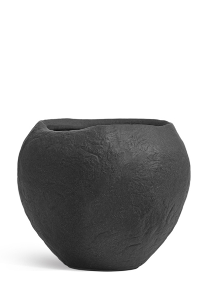 Кашпо TREEZ Effectory, Organic, Сфера, Тёмно-серый камень