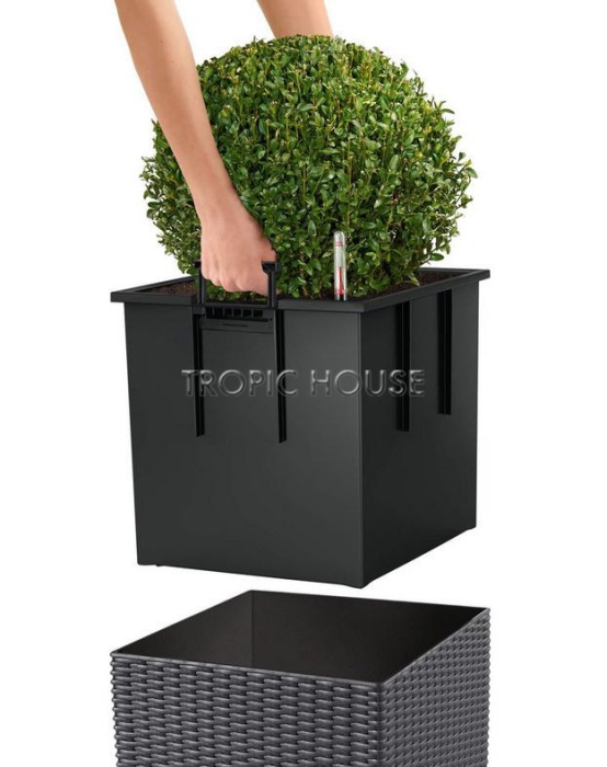 Кашпо LECHUZA CUBE Cottage 40х40 см