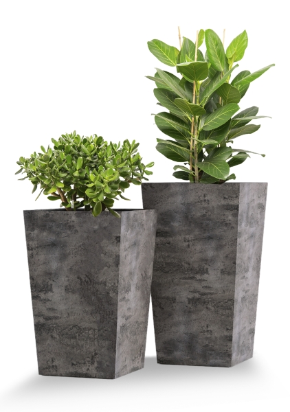 Кашпо CONCRETIKA CONIC CONCRETE GREY DARK