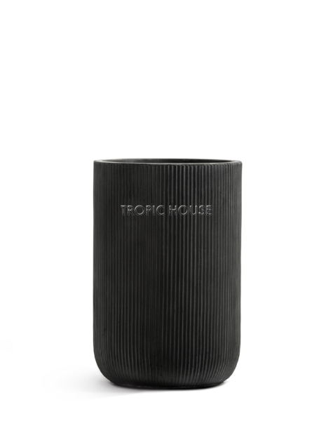 Кашпо TREEZ ERGO, Высокий цилиндр, Антрацит