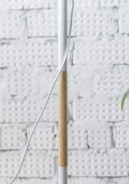 Торшер для фитолампы напольный белый