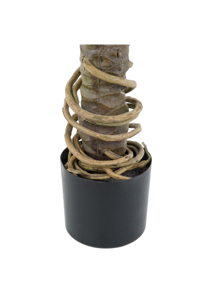 Растение искусственное в кашпо "Филодендрон Ксанаду люкс", H120 см, 6 листьев