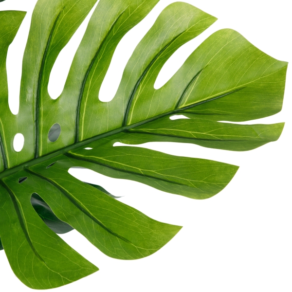 Растение искусственное в кашпо "Монстера люкс", H100 см, 10 листьев