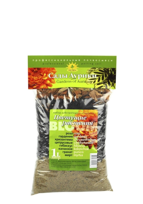 Грунт для цветущих Сады Аурики, 1 л