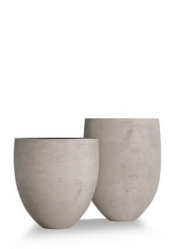 Кашпо CONCRETIKA BARREL CONCRETE WHITE