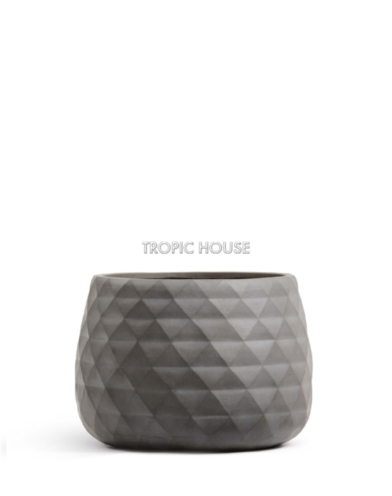 Кашпо TREEZ ERGO, Низкая чаша, Мокко