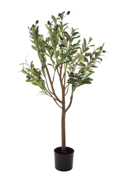 Дерево искусственное в кашпо "Олива", H91 см