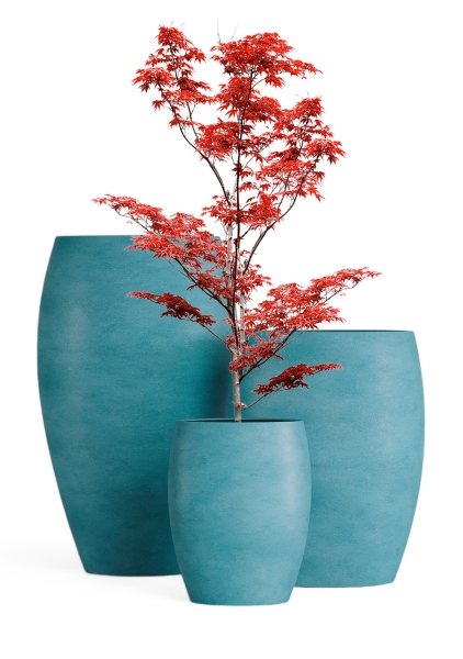 Кашпо CONCRETIKA OVAL CLOUDY BLUE