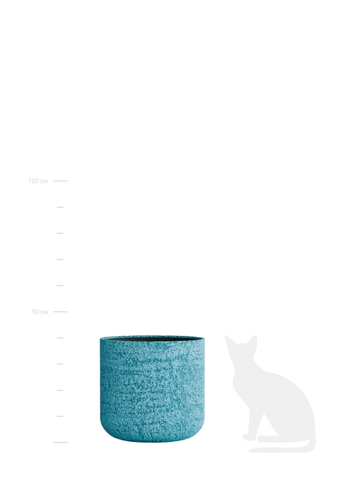 Кашпо CONCRETIKA TOPPER EROSIA BLUE