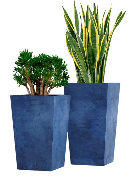 Кашпо CONCRETIKA CONIC BLUEBERRY