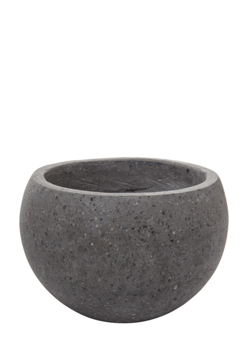 Кашпо Nobilis Marco "Grey Round" (полистоун), D20хH17 см
