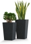 Кашпо CONCRETIKA CONIC EGG BLACK