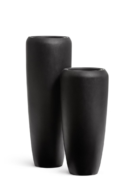 Кашпо TREEZ Effectory, Высокий конус Design, Антрацит