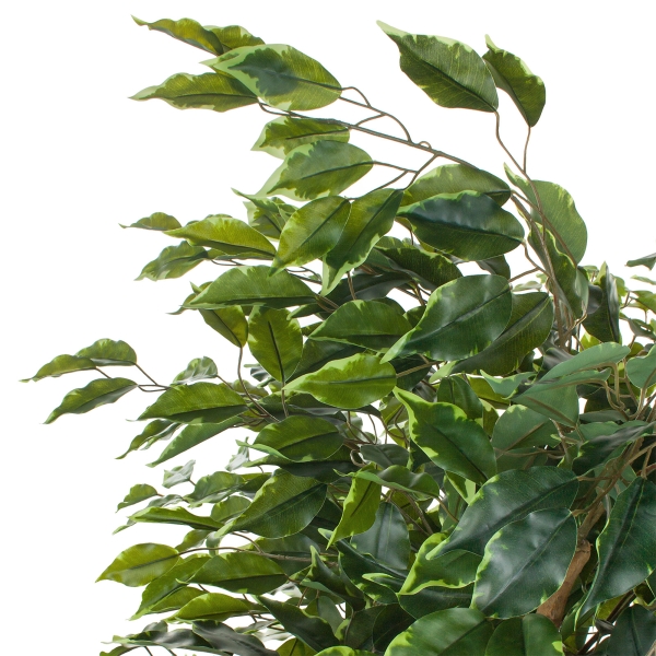 Дерево искусственное в кашпо "Фикус Лиана пестрый", Н180 см, 1680 листьев