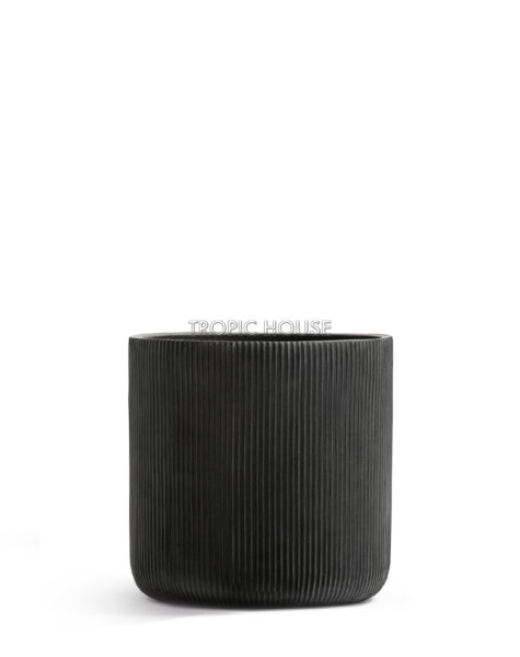 Кашпо TREEZ ERGO, Средний цилиндр, Антрацит