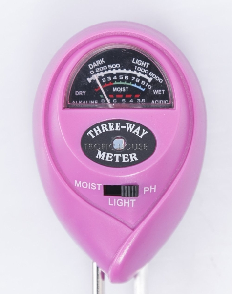 Прибор для измерения влажности почвы, фиолетовый (круглый)