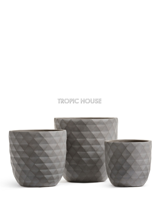 Кашпо TREEZ ERGO, Чаша-конус, Мокко