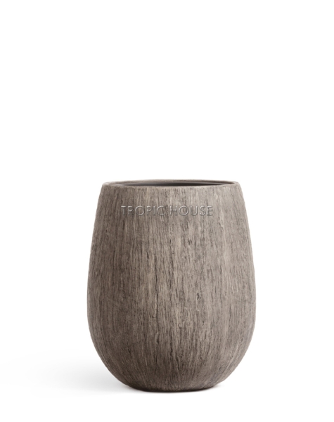 Кашпо TREEZ Effectory, Округлая чаша, Белёный дуб