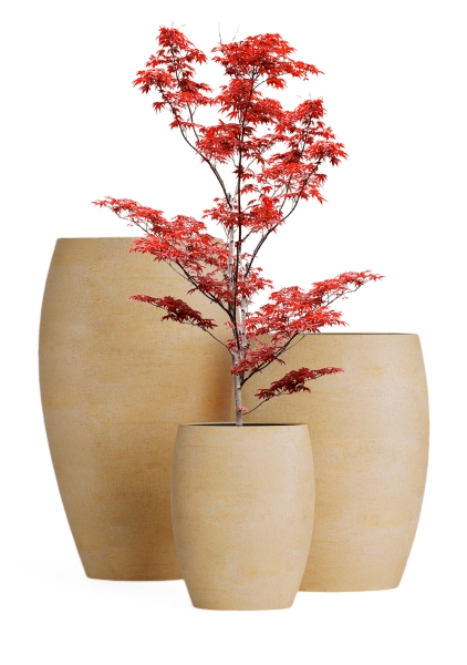 Кашпо CONCRETIKA OVAL LEMON CLAY