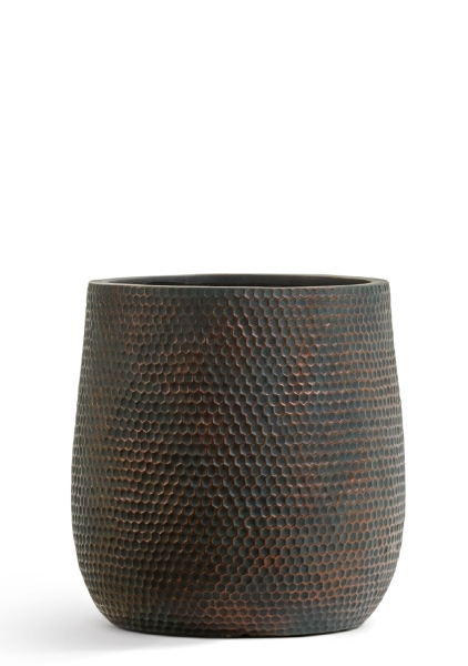 Кашпо TREEZ ERGO, Чаша, Окись с золотой патиной