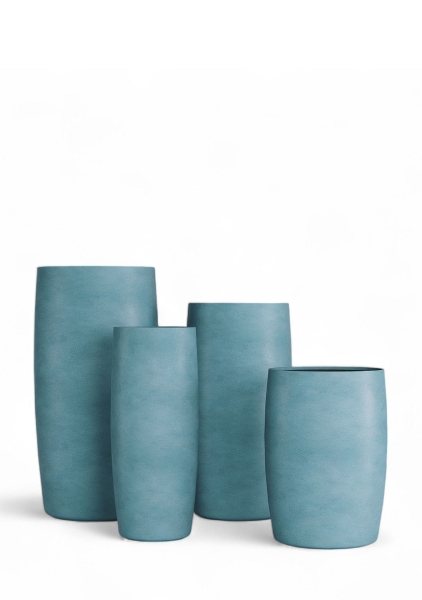 Кашпо CONCRETIKA CIGAR CLOUDY BLUE