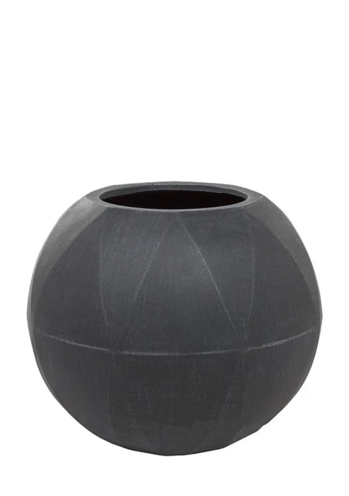 Кашпо Nobilis Marco "Diamond white grey Ball" (файкостоун), D51хH44,5 см