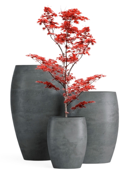 Кашпо CONCRETIKA OVAL SMOKEY BLUE