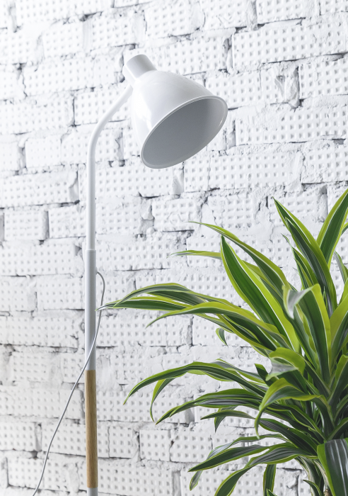 Торшер для фитолампы напольный белый